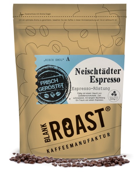 "Neischtädter Kaffee" Espresso Röstung Regional