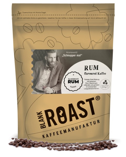 "Rum" Fass Kaffee als flavoured Cafe Creme
