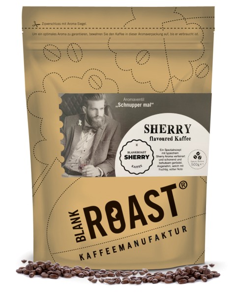 "Sherry" Fass Kaffee als flavoured Cafe Creme