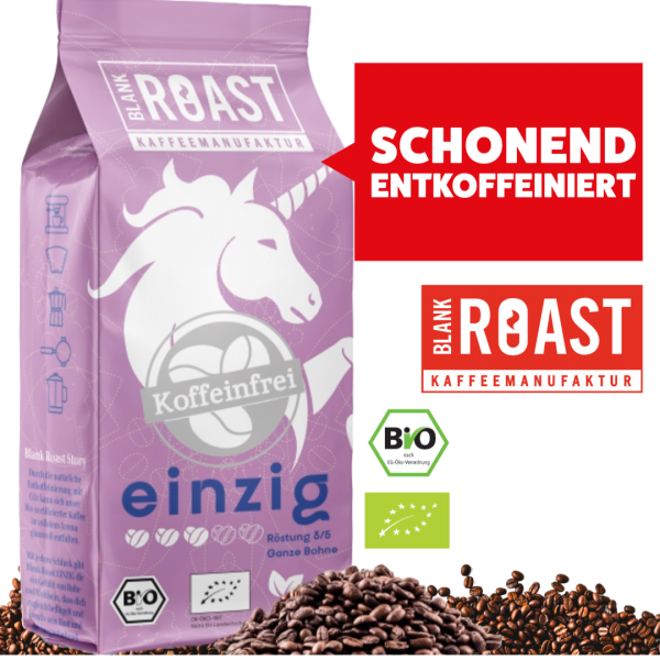 einzig bio koffeinfrei schonend entkoffeiniert