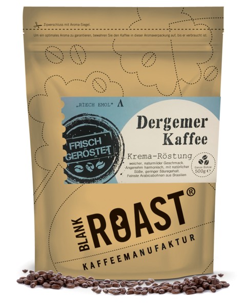 "Dergemer Kaffee" Krema Röstung Regional