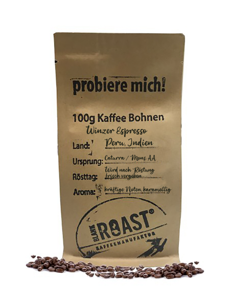 Winzer Espresso Probepäckchen 100g