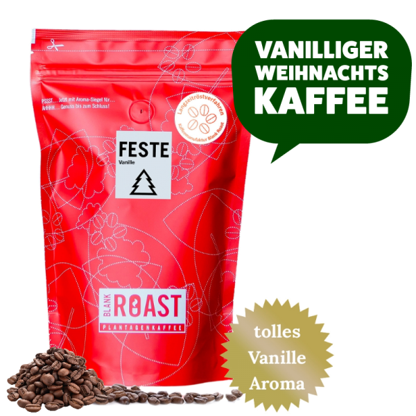 "Feste Vanille" Cafe Creme Arabica Weihnachts-Kaffee